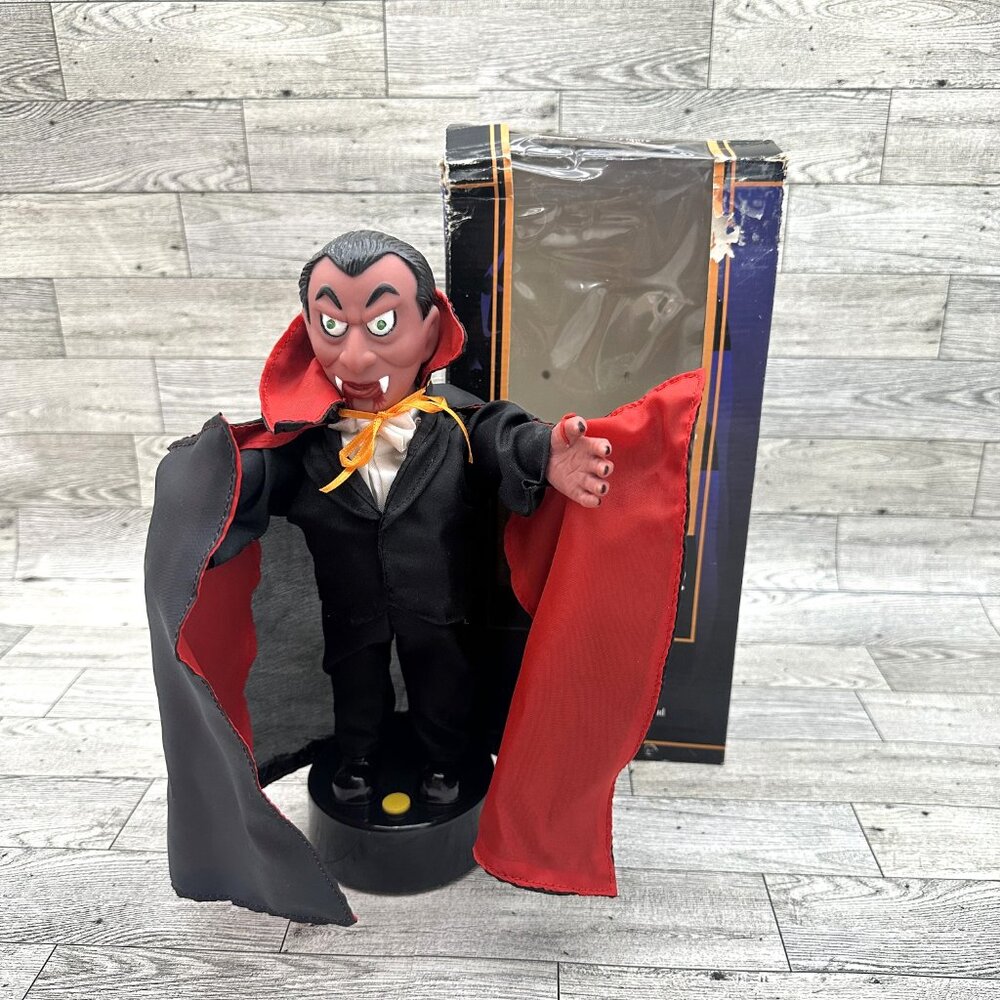 Gemmy Ind. Animated Freestanding Halloween Factory 11" Dracula Figure